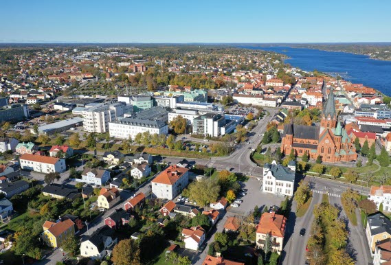 Flygbild över Västervik