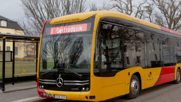 Elbuss i Västervik.